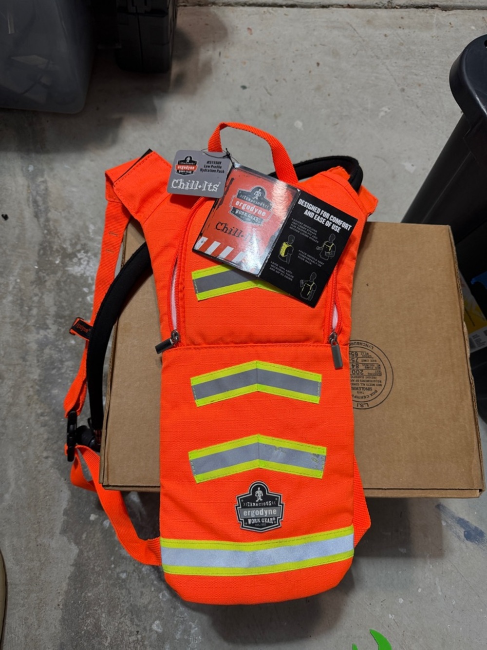 Chill-Its High Visibility Hydration Pack - Orange
